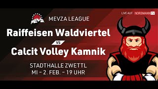 MEVZA Spiel URW Raiffeisen Waldviertel vs Calcit Volley Kamnik SLO [upl. by Litnahs278]