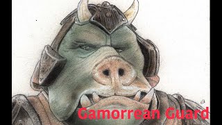 Gamorrean Guard timelapse starwars jabba art [upl. by Airbmak]