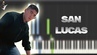 Kevin Kaarl  San Lucas  Instrumental Piano Tutorial  Partitura  Karaoke  MIDI [upl. by Kcaj]