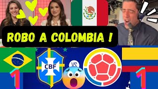 MEXICANOS ALUCINAN X COLOMBIA VS BRASIL  COLOMBIA ESTA A OTRO NIVEL SEGURO LLEGAN A LA FINAL [upl. by Buote]