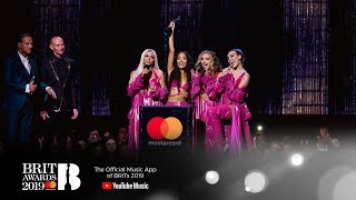 Woman Like Me by Little Mix wins British Artist Video of the Year  The BRIT Awards 2019 [upl. by Billen]