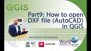 Part 9 How to open DXF files AutoCAD in QGIS [upl. by Novonod]