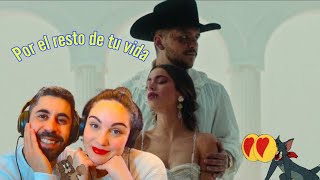 REACCIÓN  Christian Nodal TINI  Por el Resto de Tu Vida Video Oficial [upl. by Rehpinnej421]