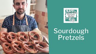 Sourdough Pretzels Recipe No Lye [upl. by Rednael259]