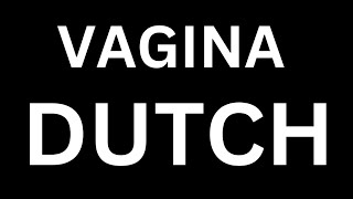 How to Pronounce quotVAGINA in Dutchquot Language how to say VAGINA in Dutch [upl. by Yemiaj]