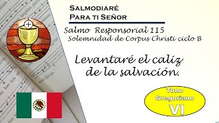 Salmo 115 solemnidad de Corpus Christi ciclo B lecc Mexicano Gregoriano [upl. by Cordle422]