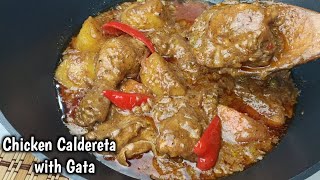 Calderetang Manok with Gata by mhelchoice Madiskarteng Nanay [upl. by Etnoled]