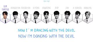 The Unit 더 유닛  Team BlueUnit Plus  Dancing With The Devil Lyrics HanRomEng [upl. by Marci]