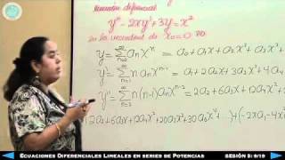 Ecuaciones Diferenciales Lineales en Series de Potencia Sesión 5 919 [upl. by Assyl10]