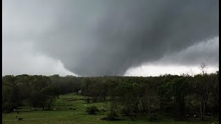 Large Damaging Tornado near Greensboro Alabama  March 25 2021 [upl. by Ardnaeed584]