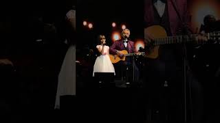 Andrea Bocelli with Daughter 🥹 LIVE hallelujah bocelli concert andreabocelli shorts virginia [upl. by Doble]