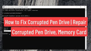 How to Fix Corrupted Pen Drive  Repair Corrupted Pen Drive Memory Card and Flash Drive [upl. by Ecyak]