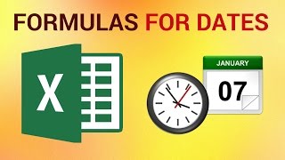 How to Make Formulas for Dates in Excel 2016 [upl. by Sparhawk125]