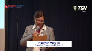 Heather Mims Lisha Nevil Address Crowd at March 25th Candidate Forum [upl. by Nivk]