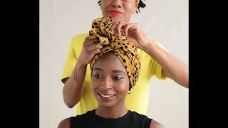 Easy Sleek Turban Tutorial Beginner  Short Hair w Stylist [upl. by Eiramyma]