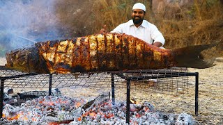 40 Kg Full Fish BBQ Recipe  Big Murrel Sea Fish Grill Recipe  Nawabs kitchen [upl. by Nillor]