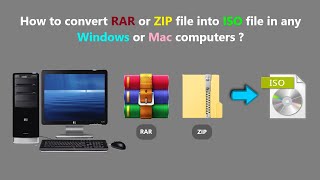 How to convert RAR or ZIP file into ISO file in any Windows or Mac computers [upl. by Megan480]