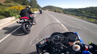 Motorcycle Street Riding With Yamaha R6 [upl. by Ashelman]