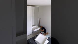 How to assemble Ikea Pax Wardrobe With Sliding Doors [upl. by Abdu782]