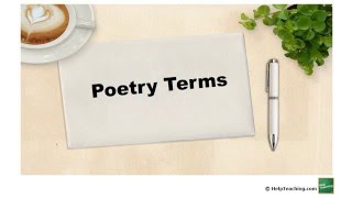 Reading Lesson Poetry Terms [upl. by Damour561]