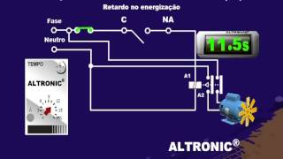 Temporizador Elétronico  Funcionamento RE [upl. by Liebermann429]