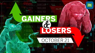 HDFC Bank Kotak Bank IndiaMART among the top gainers and losers in trade on October 21 [upl. by Willock]