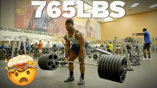 765lb deadlift in a commercial gym [upl. by Annodal]