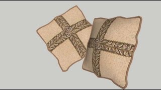 Soft Cushion with piping Tutorial for Sketchup with Sound [upl. by Rox]