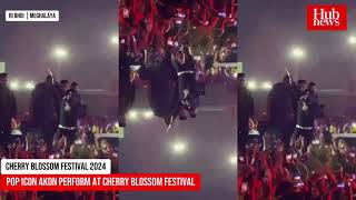 Pop icon Akon performs at Cherry Blossom Festival [upl. by Hose106]