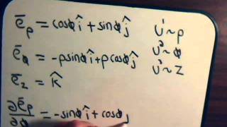 Topics In Tensor Analysis Video  19 Chistoffel Symbols  Cylindrical Coordinates Part 1 [upl. by Atnas836]