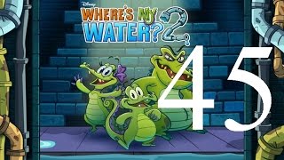 Wheres My Water 2 Level 45 Gotta Get Down To Get Up 3 Ducks iOS Walkthrough [upl. by Ahsiak]