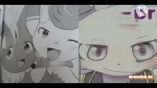 Preview 2 Doujinshi Pokémon Meowstic Male And Female And Doujinshi Pokémon Pancham Deepfake Edited [upl. by Eylsel]