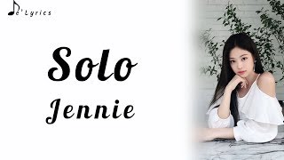 Solo  Jennie Blackpink Lyrics [upl. by Ahtekal]