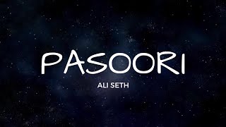 Pasoori  Ali Sethi  Lyrics  B14 Music [upl. by Wilbert]