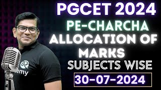 PGCET 2024 update  MBA  MCA  Allocation of Marks Subject wise  30072024 [upl. by Branch]