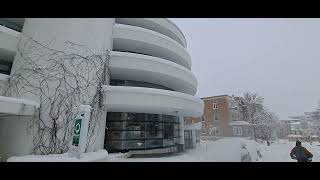 4K HDR QUEBEC CITY SNOWSTORM WALKING TOUR  BEAUTIFUL SNOW MORNING video beautiful [upl. by Stutzman]