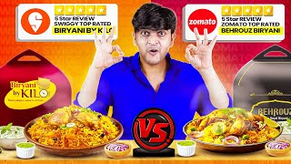 Trying Zomato vs Swiggy Bestseller Biryani [upl. by Marge]