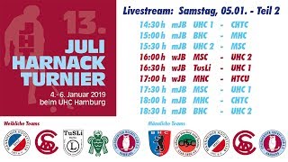 UHC Live  Hallenhockey  13 Juli Harnack Turnier  wJBmJB  Samstag 5 Januar 2019 Teil 2 [upl. by Ylrebmit284]