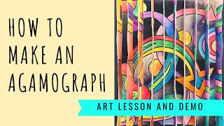 How to Make an Agamograph  Optical Kinetic Art Lesson Inspired by Yaacov Agam [upl. by Cyndi909]