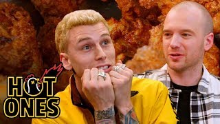 Machine Gun Kelly Has a Rematch with the Wings of Death  Hot Ones Throwback [upl. by Ennahgiel758]