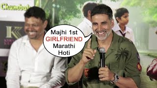 Akshay Kumar Speaking FUNNY Marathi With Reporters At Chumbak Trailer Launch [upl. by Colwen401]