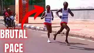 Tokyo Marathon Champion VS Kipchoges STUDENT Fast 10k road race [upl. by Anselmo210]