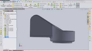 Tutorial de Solidworks  23  Peça Especialcasca [upl. by Meensat662]