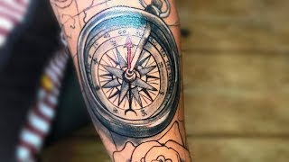 30 Compass Tattoos for Men Thatll Help You To Find The Right Direction [upl. by Roth]