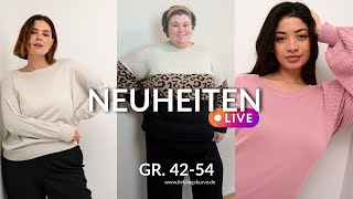 Pullover in großen Größen  Lieblingskurve Live vom 11112024  Mode Plus Size bis Größe 5456 [upl. by Anikehs851]