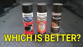 Truck Bed Liner Spray Can Comparison [upl. by Stubbs438]