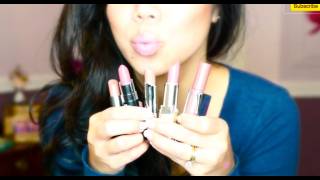 Top Favorite Neutral Lipsticks  Drugstore amp High end  itsjudytime [upl. by Enelime599]