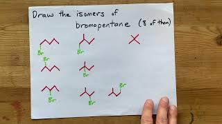 Draw the isomers of bromopentane [upl. by Derr]