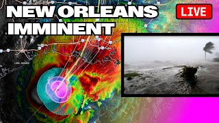 LIVE UPGRADED HURRICANE FRANCINE CHASE from Ground Zero in southern Louisiana [upl. by Parrisch471]