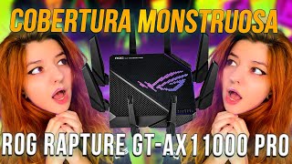 O roteador gamer ultrapoderoso ROG Rapture GTAX11000 Pro [upl. by Ydderf]